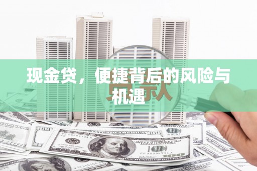 赣州现金贷，便捷背后的风险与机遇