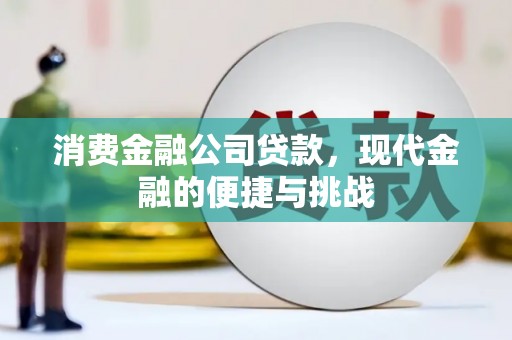 赣州消费金融公司贷款，现代金融的便捷与挑战