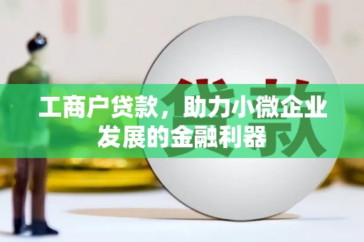 赣州工商户贷款，助力小微企业发展的金融利器