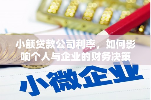 赣州小额贷款公司利率，如何影响个人与企业的财务决策