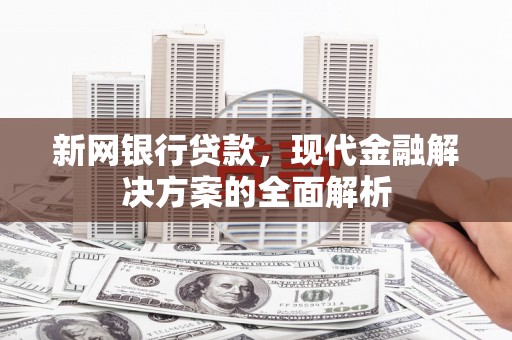 赣州新网银行贷款，现代金融解决方案的全面解析