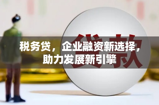 赣州税务贷，企业融资新选择，助力发展新引擎