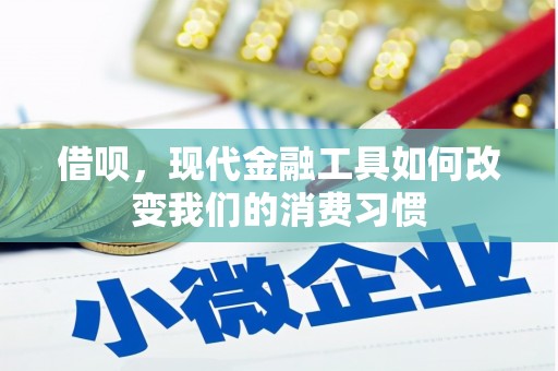 赣州借呗，现代金融工具如何改变我们的消费习惯