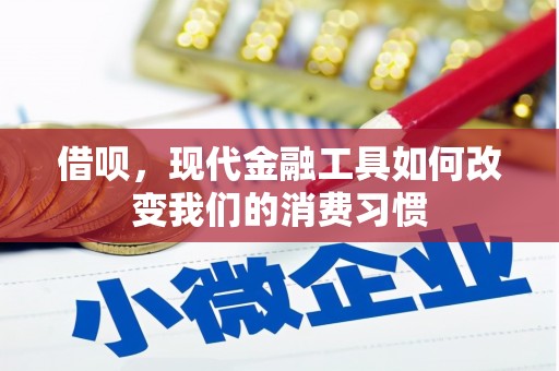 赣州借呗，现代金融工具如何改变我们的消费习惯