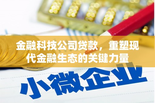赣州金融科技公司贷款，重塑现代金融生态的关键力量