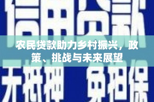 赣州农民贷款助力乡村振兴，政策、挑战与未来展望