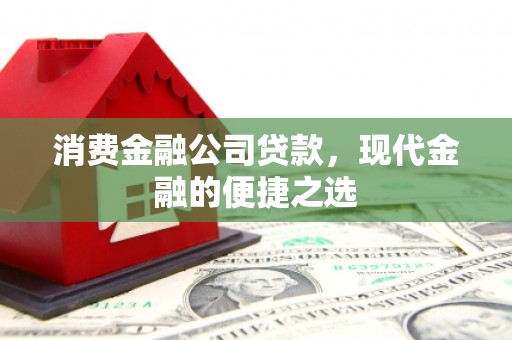 赣州消费金融公司贷款，现代金融的便捷之选